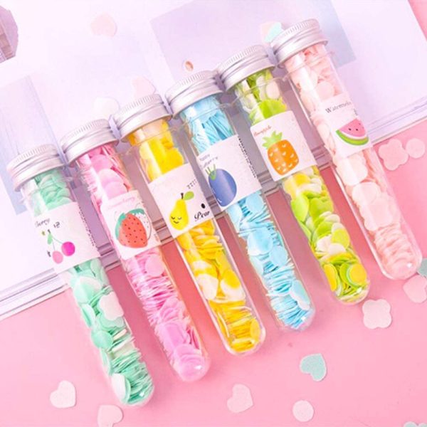 200 Pcs Disposable Paper Soap With Portable Tube Bottle – Multi-color Travel Soap Sheets For Hand Washing, Camping, And Outdoor Use