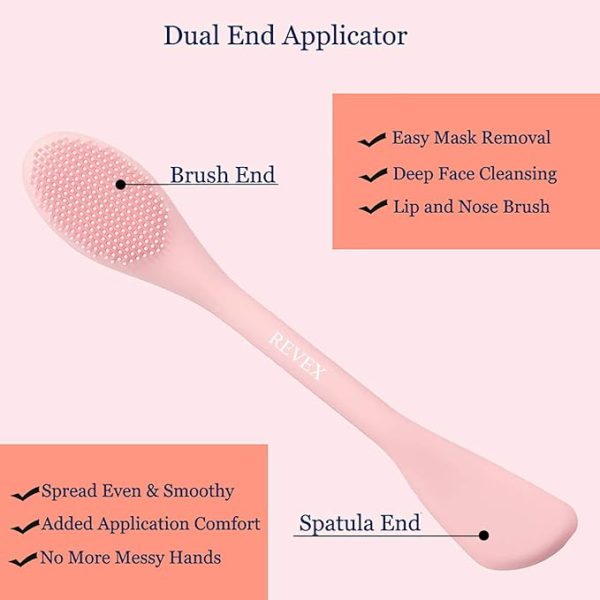 Silicone Face Mask Brush Applicator | Facial Mask Brush For Mud, Clay, Charcoal Mixed Mask | Only 1 Piece.
