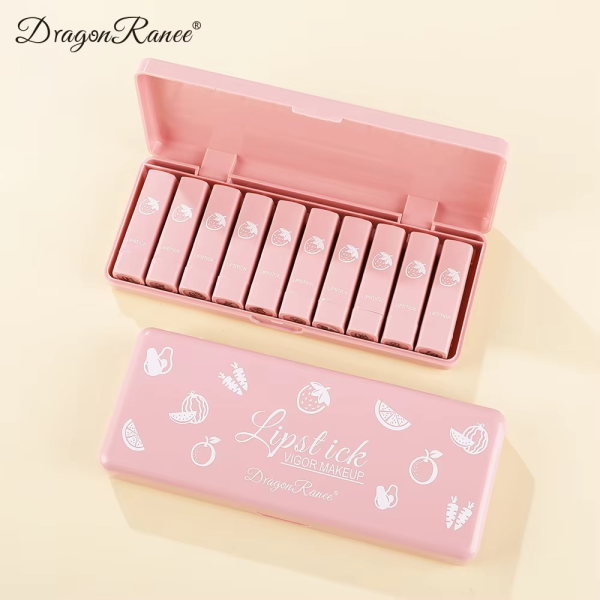 10pcs Dragon Ranee Lipsticks Set Waterproof & Long-lasting | Best Quality Waterproof Lipgloss Set – Lipgloss Set For Girls | Lipgloss Kit For Women