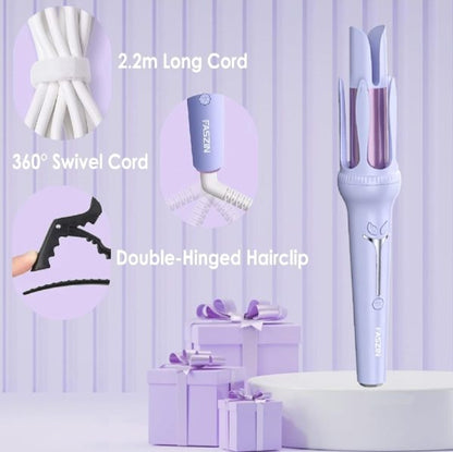 Hair Curler, 32mm Automatic Curling Iron, 3 Adjustable Temperatures And 2 Timer Reminders, Automatic Curling Iron For Long Hair, Double Anti-scald Function, Australian Specification Plug, Suitable For Everyone ( Random Color )