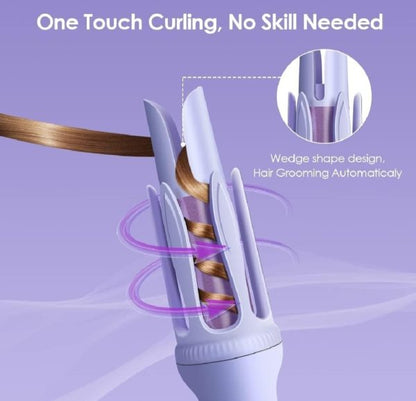 Hair Curler, 32mm Automatic Curling Iron, 3 Adjustable Temperatures And 2 Timer Reminders, Automatic Curling Iron For Long Hair, Double Anti-scald Function, Australian Specification Plug, Suitable For Everyone ( Random Color )
