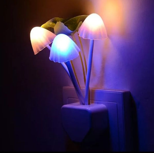 Mushroom Night Light Dusk To Dawn Sensor Led Night Lights Flower Lamp Bedroom Babyroom Lamps For Kids Gifts