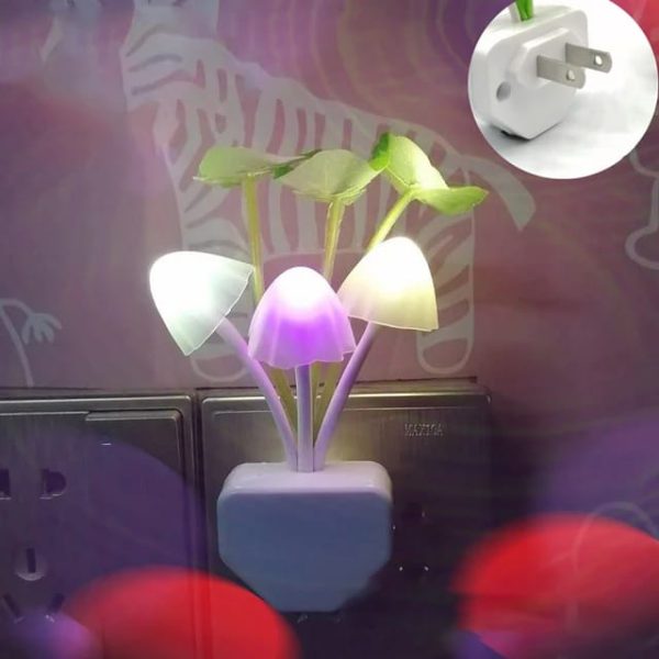 Mushroom Night Light Dusk To Dawn Sensor Led Night Lights Flower Lamp Bedroom Babyroom Lamps For Kids Gifts