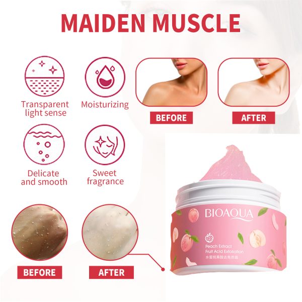 Peach Cream Whitening , Fruit Acid Exfoliating Face Gel Cream 140g