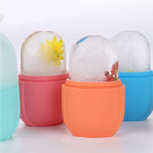 plain Design )ice Roller For Face Ice Roller For Face Massager Face Ice Roller To Enhance Skin Glow Shrink &tighten Pores Reusable Facial Ice Roller Face Ice Treatment (random Color)