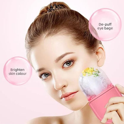 plain Design )ice Roller For Face Ice Roller For Face Massager Face Ice Roller To Enhance Skin Glow Shrink &tighten Pores Reusable Facial Ice Roller Face Ice Treatment (random Color)