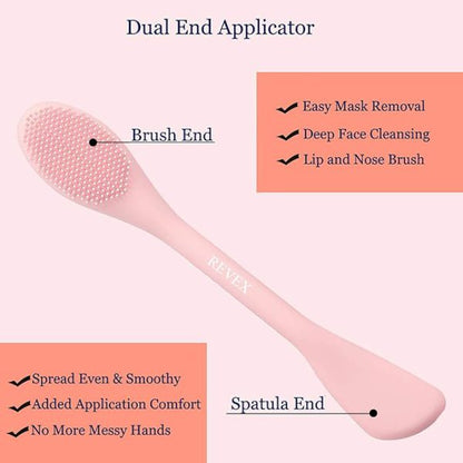 Silicone Face Mask Brush Applicator | Facial Mask Brush For Mud, Clay, Charcoal Mixed Mask | Only 1 Piece.